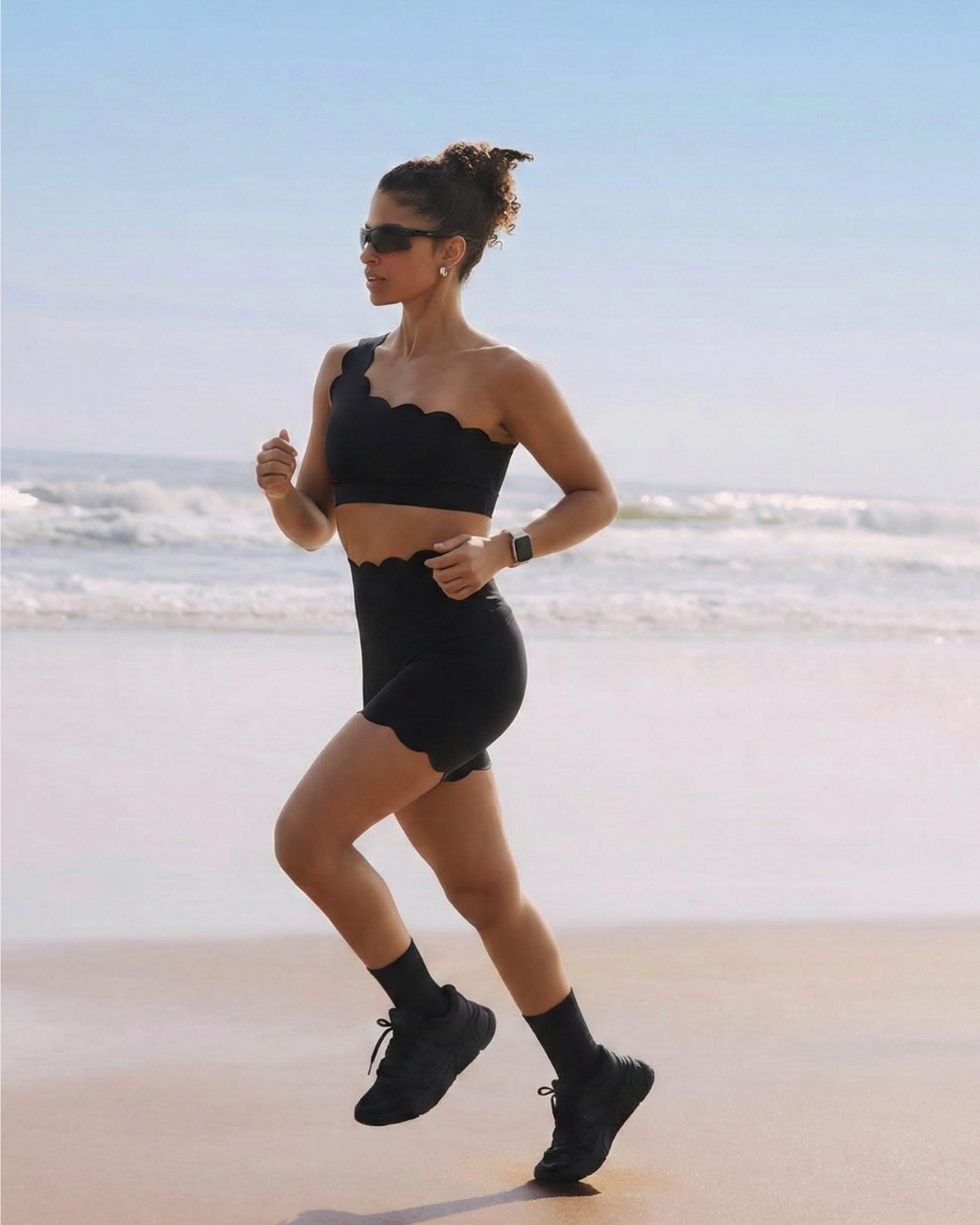 Conjunto Heart Luna - Preto