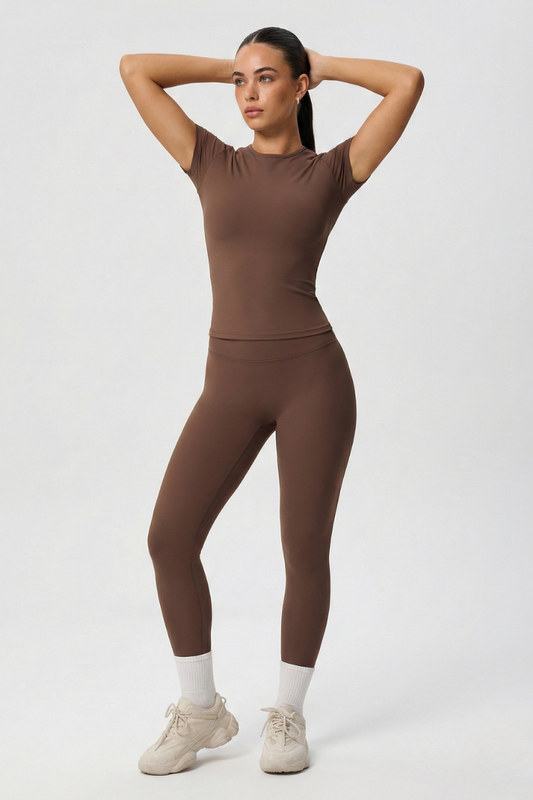 Conjunto Basic Isa - Marrom