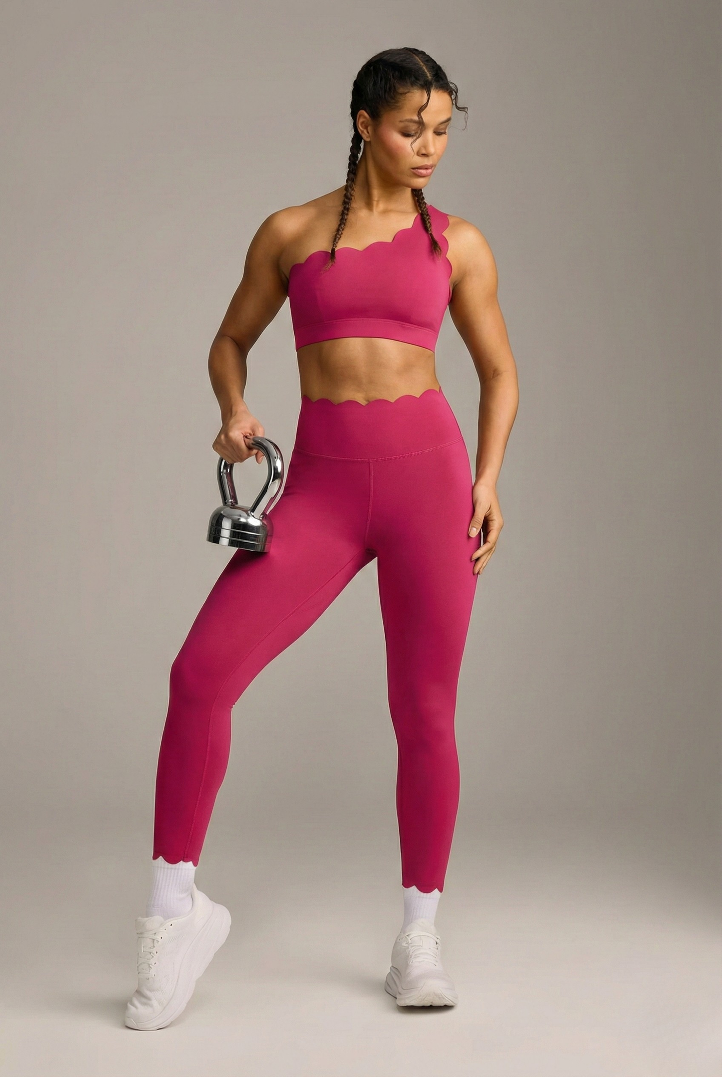 Conjunto Heart Flow - Rosa Framboesa