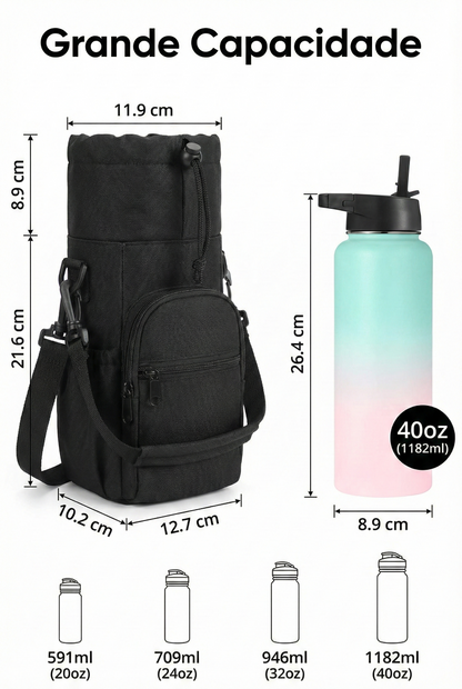 Bolsa Porta Garrafa Premium - Rosa