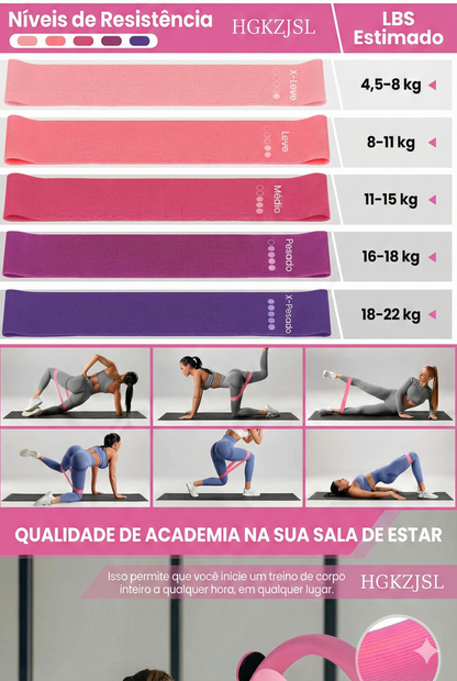 Kit Pilates Home Studio – 13 Peças Completas Rosa